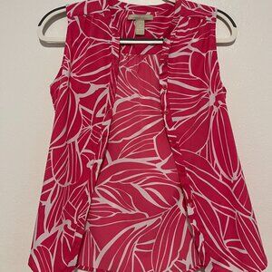 BANANA REPUBLIC Size XS SLEEVELESS TOP WOMEN'S ORANGE BLOUSE-Preowned